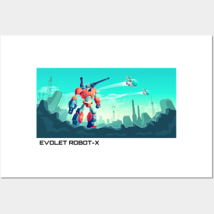 Evolet Robot-X Posters and Art